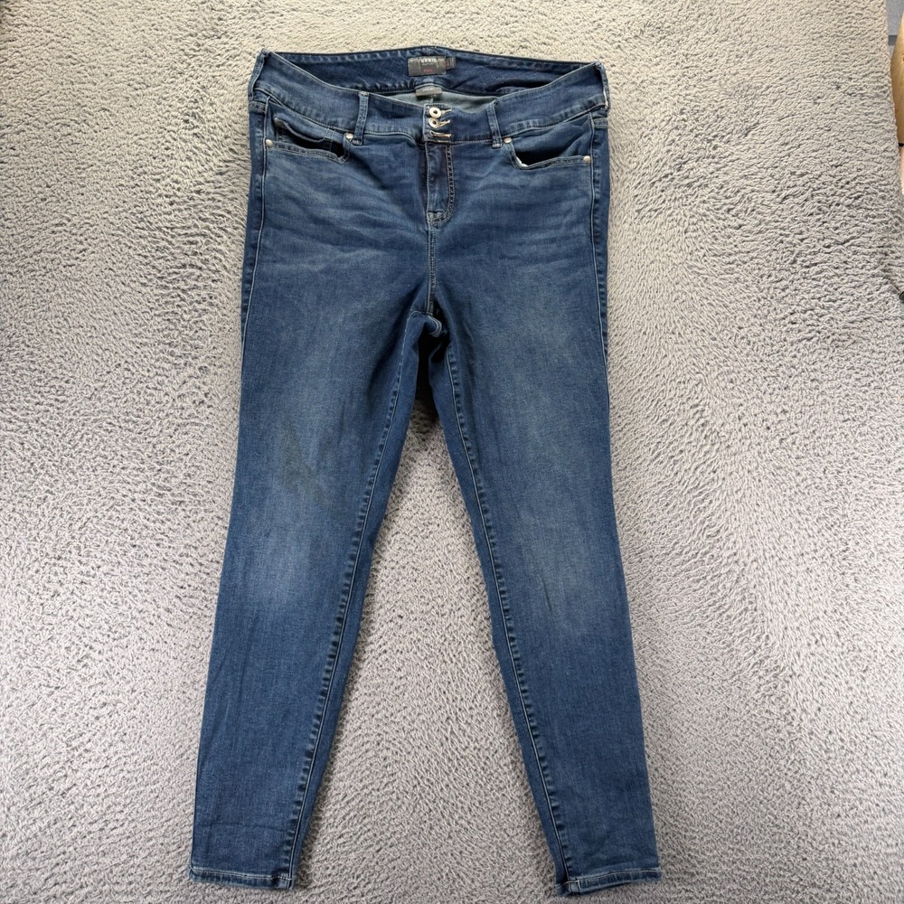 Torrid Jeans Womens‎ 18T Blue Cotton Denim Jegging Workwear Faded Travel Stretch